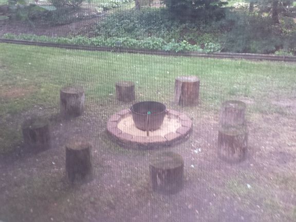 Back yard fire pit