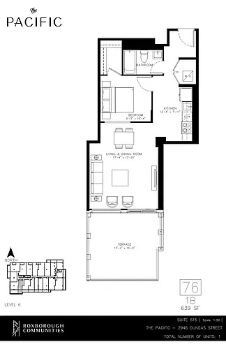 Floor plan 1 bedroom 1 bath 1 Bed 1 Bath 39
