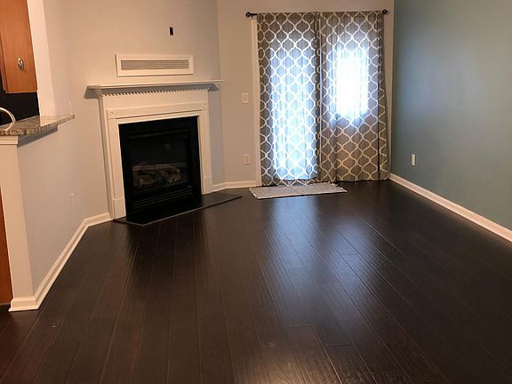 nice living area with gas fireplace