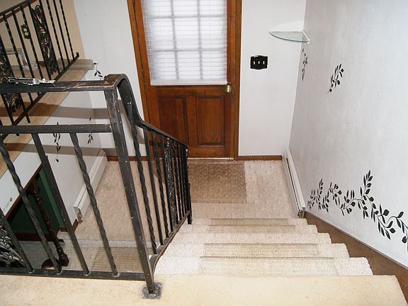 Steps up lead to open living