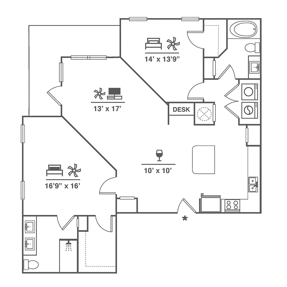 Floor plan B6