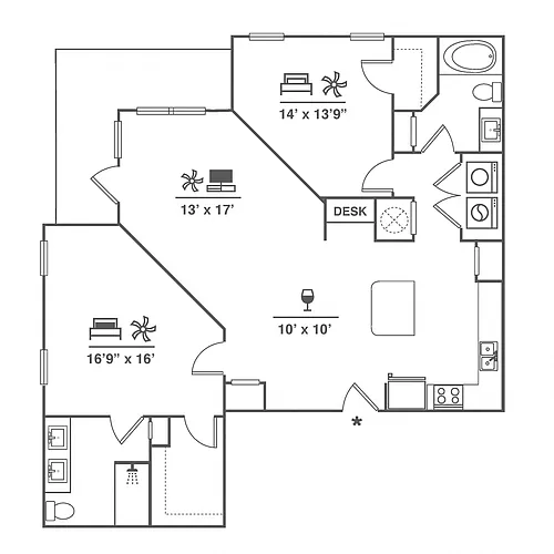 Floor plan B6