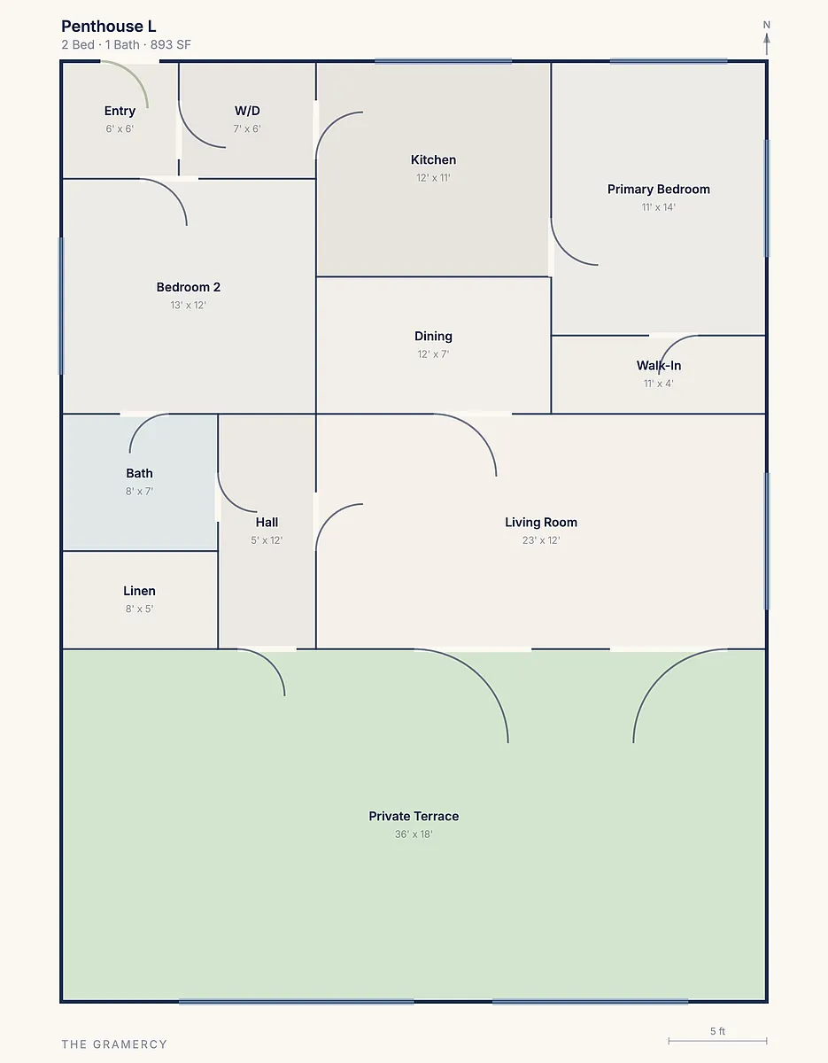 Floor plan The Gramercy Penthouse III
