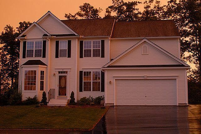 House at Sunset