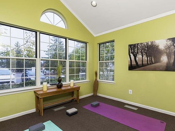 yoga room at leasing office