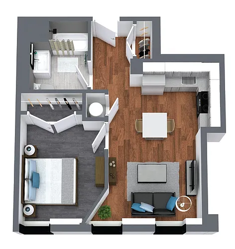 Floor plan One Bedroom