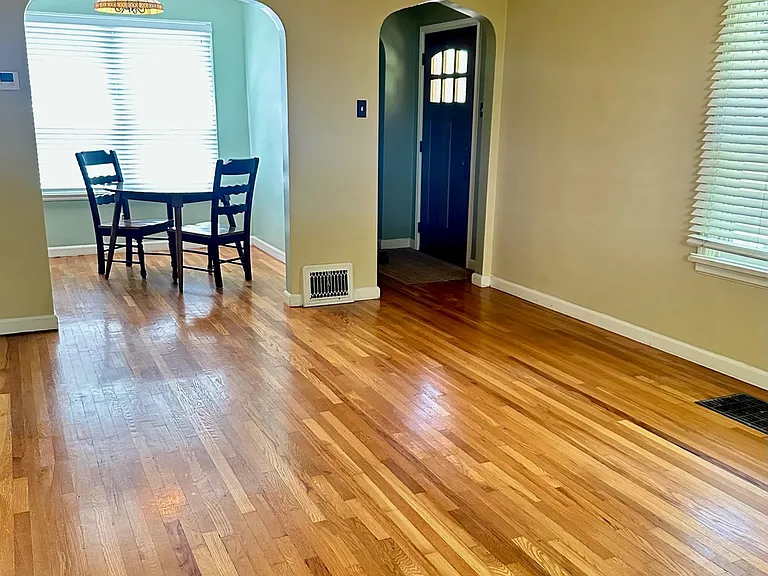 Front room looking back toward the front entry and cozy dining area