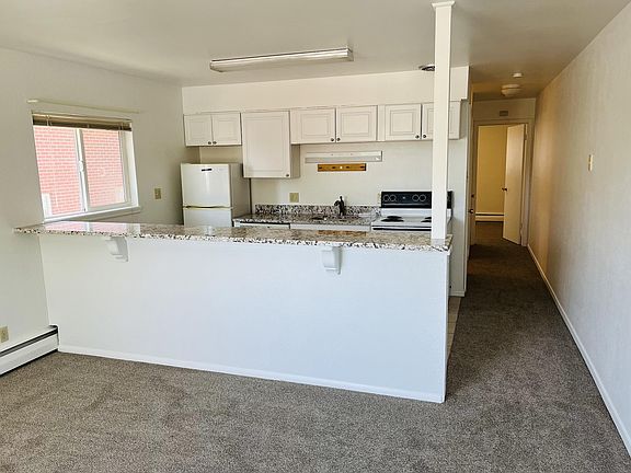 Living room and kitchen photo (taken from front door)