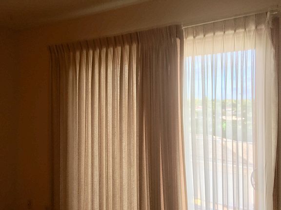 New deck windows and drapes