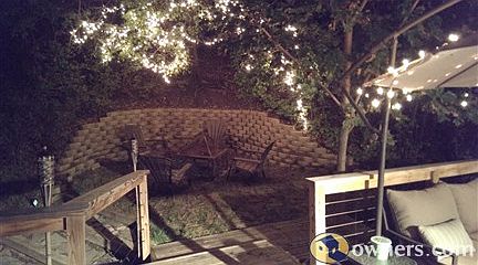 Fire pit at night