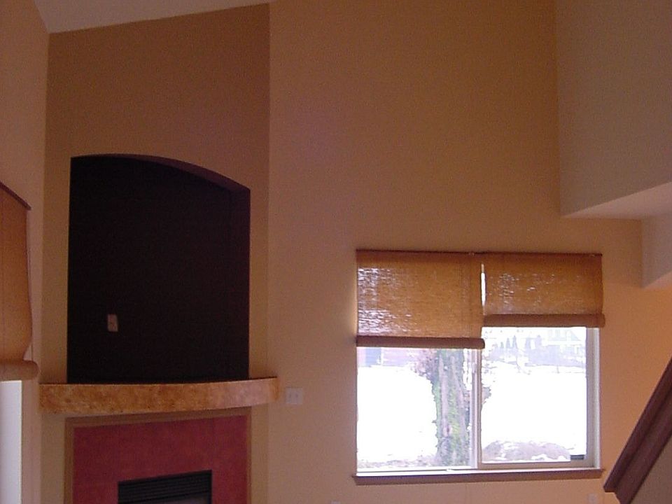 Fireplace & 18ft vault ceiling