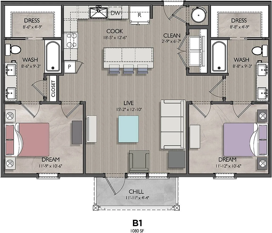 Floor plan B1