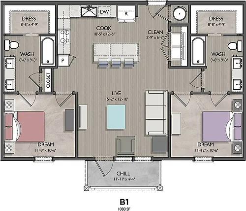 Floor plan B1