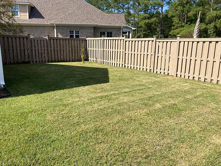 Side yard - fenced in