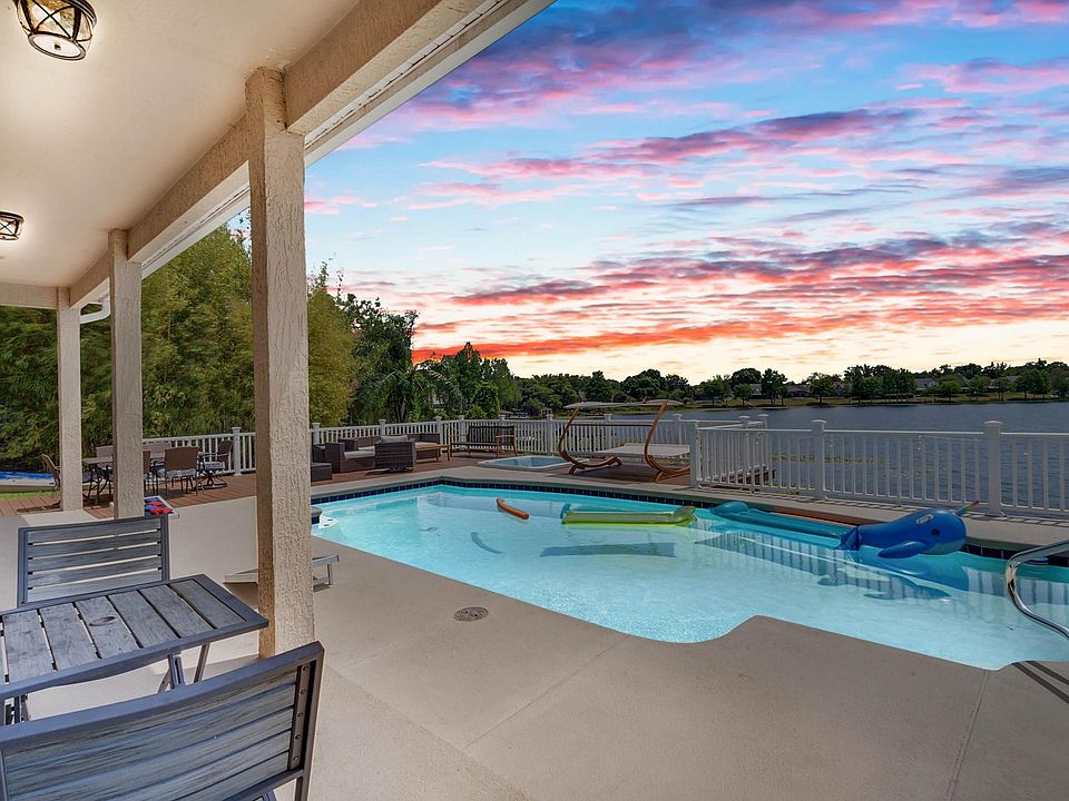 pool and lake view