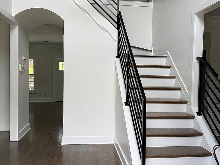 Beautiful high ceiling entrance, All wood flooring.