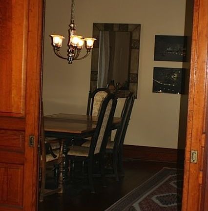 Pocket Doors to Dining Room