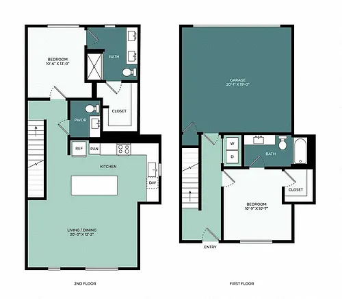 Floor plan TE - Townhome