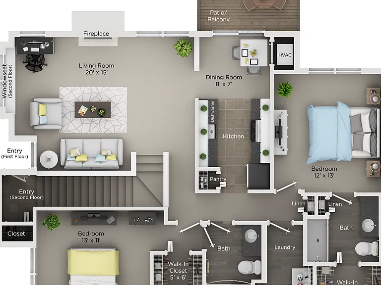 B2 floor plan The Chapman
