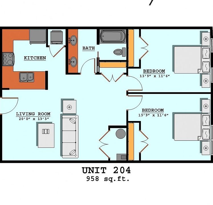 2nd image of 340 S Walnut St APT 204