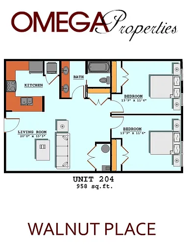 Floor plan 204