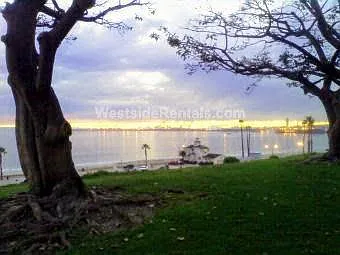 Nearby park and beach