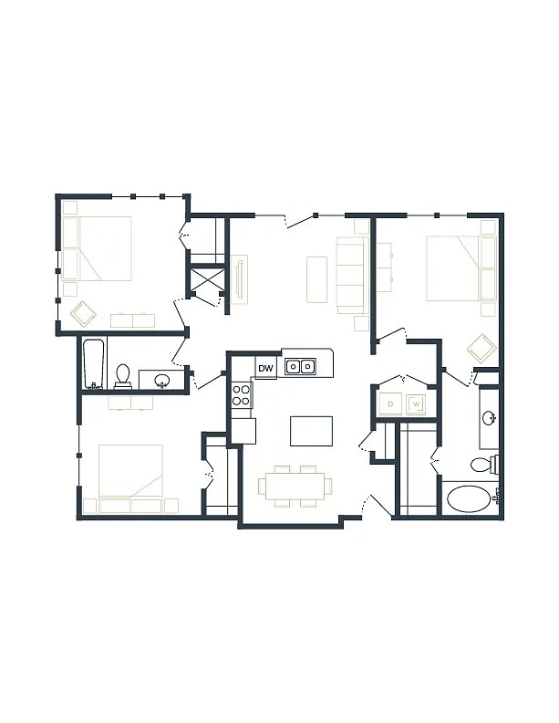 Floor plan 3 Bedroom