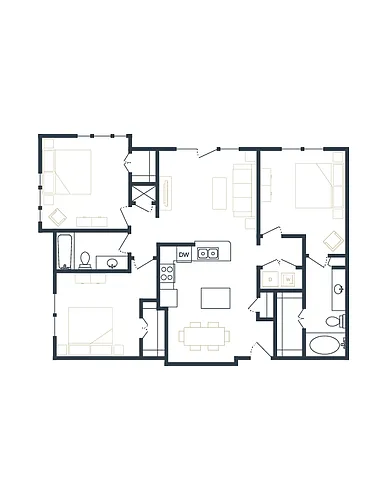 Floor plan 3 Bedroom