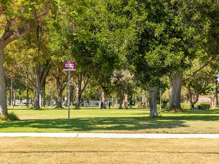 Enjoy a relaxing walk through Stearns Champions Park.