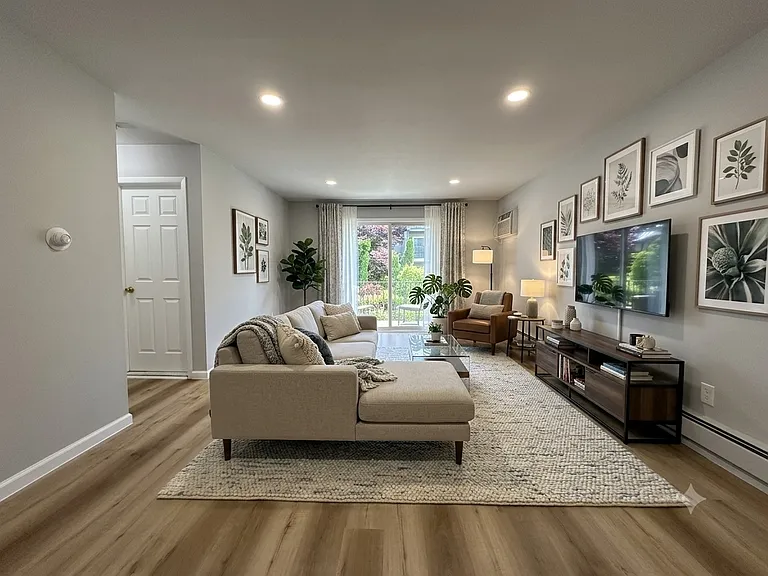 AI-generated furnishing idea for living room