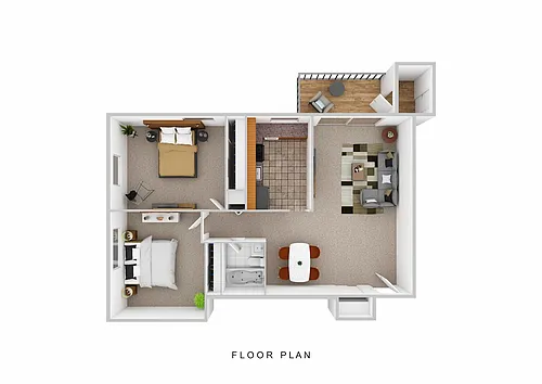 Floor plan 2 Bedroom
