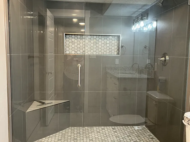 Downstairs Bathroom with Large Walk in Shower