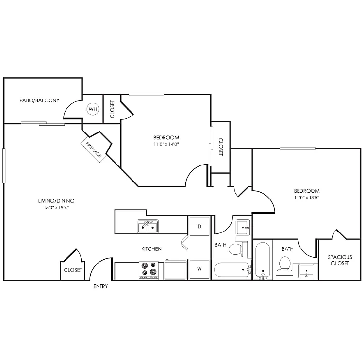 Floor plan Lily Floor Plan 22C