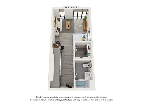 Floor plan Studio South
