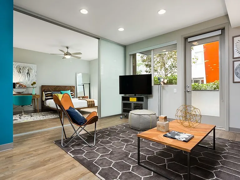 One bedroom living room