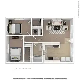 Floor plan B1 1000