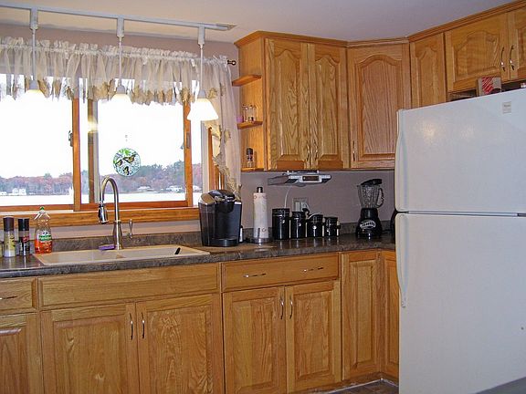 Kitchen overlooks lake