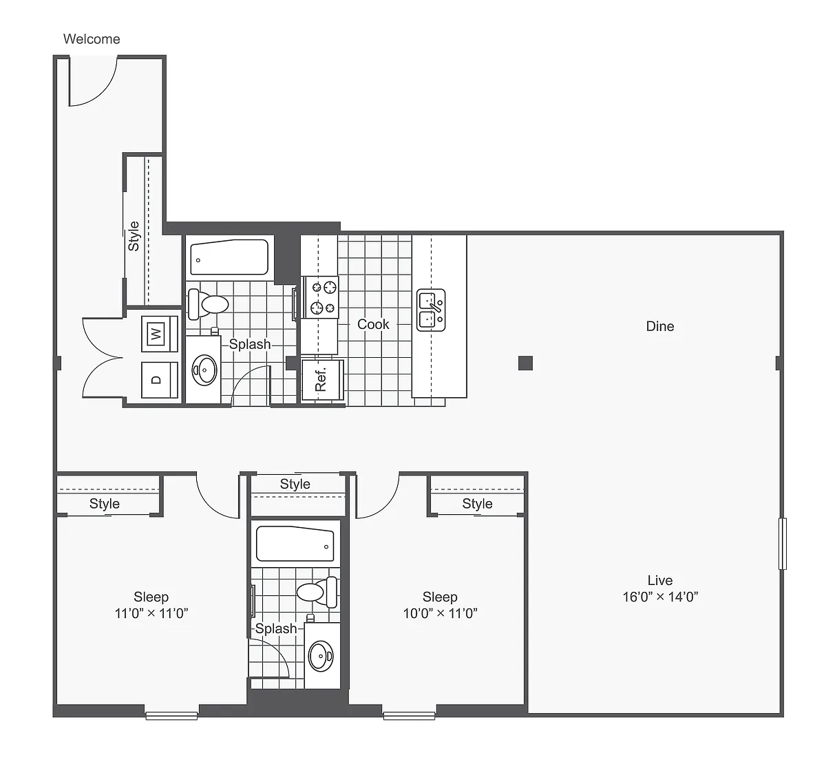 Floor plan Vega
