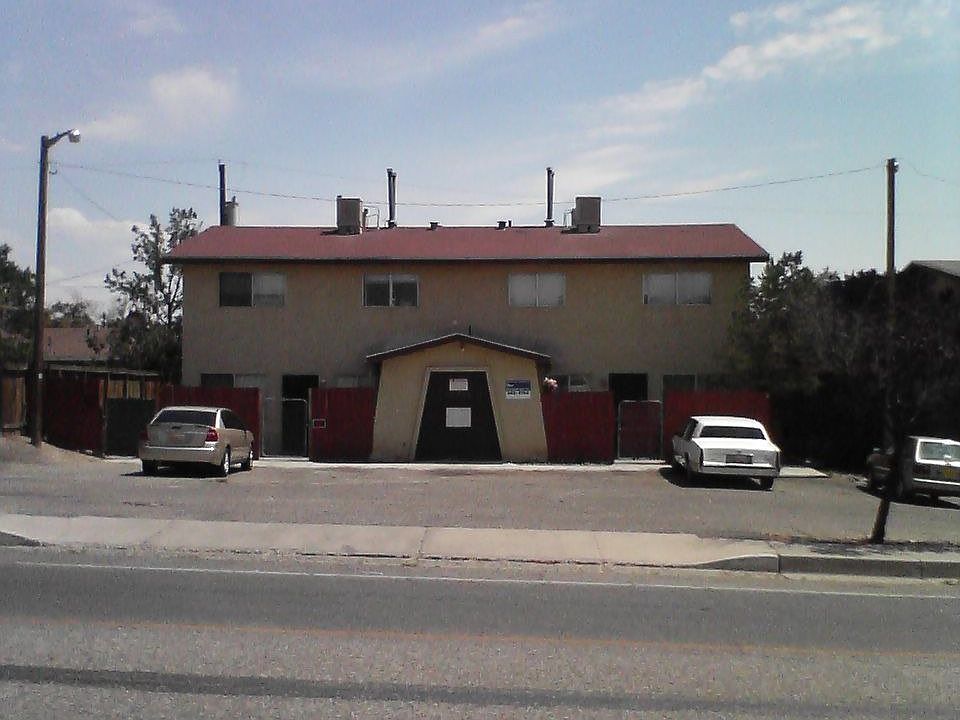 front across the street