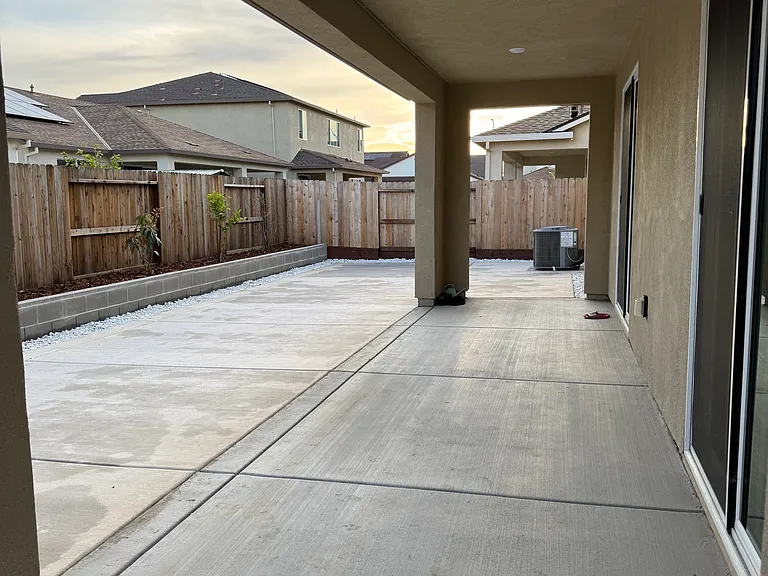 View from backyard patio.