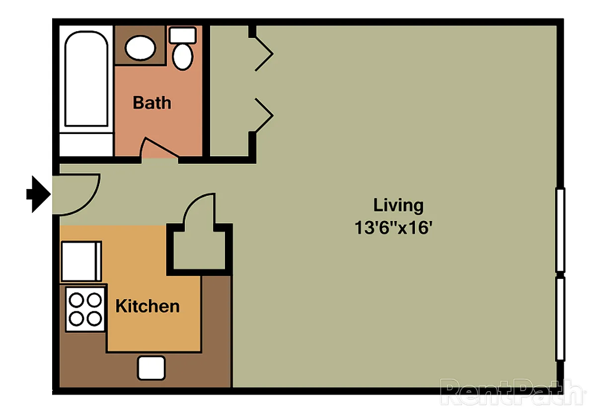 Floor plan Studio