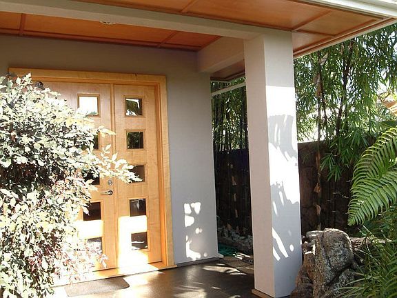 Entry - Natural Rock Waterfall and Zen River to Right
