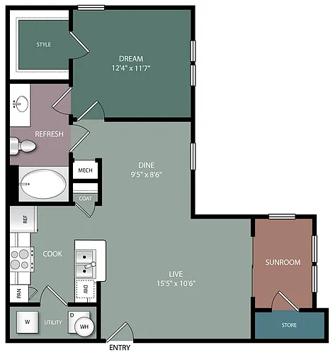 Floor plan A1B