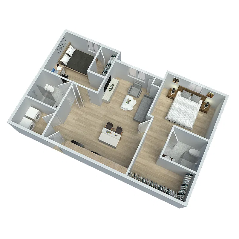 Floor plan 2 BEDROOM