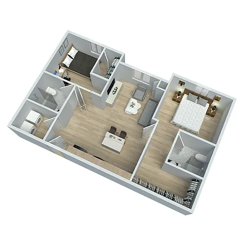 Floor plan 2 BEDROOM