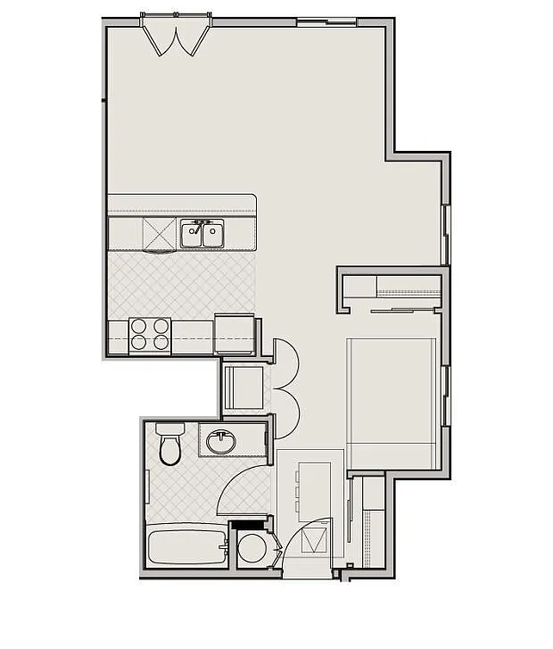 Floor plan Studio G