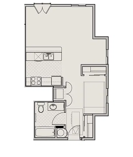 Floor plan Studio G