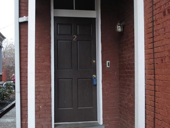 Condo entry in back of building