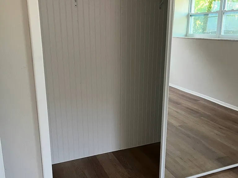 Both bedrooms on the left side have nice, large closets