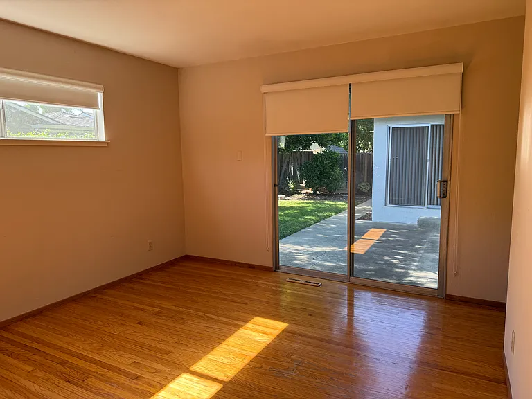 Master Bedroom view into backyard